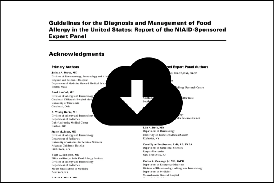 Guidelines Diagnosis Management Food Allergy in the US