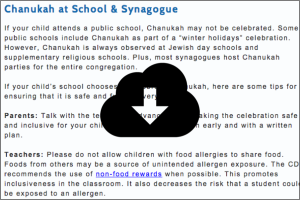 Tips to Safely Celebrate Chanukah with Food Allergies